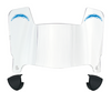 Los Angeles Chargers Retro Throwback Mini Football Helmet Shield Visor w/ Clips - PICK VISOR & LOGO COLOR