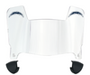 Los Angeles Chargers Retro Throwback Mini Football Helmet Shield Visor w/ Clips - PICK VISOR & LOGO COLOR