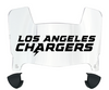 Los Angeles Chargers Mini Football Helmet Shield Visor w/ Clips - PICK VISOR & LOGO COLOR