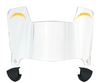 Los Angeles Chargers Mini Football Helmet Shield Visor w/ Clips - PICK VISOR & LOGO COLOR