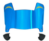 Los Angeles Chargers Mini Football Helmet Shield Visor w/ Clips - PICK VISOR & LOGO COLOR