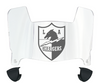 Los Angeles Chargers Mini Football Helmet Shield Visor w/ Clips - PICK VISOR & LOGO COLOR