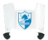 Los Angeles Chargers Mini Football Helmet Shield Visor w/ Clips - PICK VISOR & LOGO COLOR