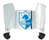 Los Angeles Chargers Mini Football Helmet Shield Visor w/ Clips - PICK VISOR & LOGO COLOR