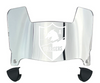 Los Angeles Chargers Mini Football Helmet Shield Visor w/ Clips - PICK VISOR & LOGO COLOR