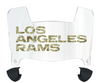 Los Angeles Rams Limited Edition Mini Football Helmet Visor Shield w/ Clips - PICK VISOR & LOGO COLOR