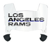 Los Angeles Rams Limited Edition Mini Football Helmet Visor Shield w/ Clips - PICK VISOR & LOGO COLOR