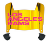 Los Angeles Rams Limited Edition Mini Football Helmet Visor Shield w/ Clips - PICK VISOR & LOGO COLOR