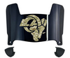 Los Angeles Rams Limited Edition Mini Football Helmet Visor Shield w/ Clips - PICK VISOR & LOGO COLOR