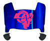 Los Angeles Rams Limited Edition Mini Football Helmet Visor Shield w/ Clips - PICK VISOR & LOGO COLOR