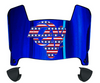Los Angeles Rams Limited Edition Mini Football Helmet Visor Shield w/ Clips - PICK VISOR & LOGO COLOR
