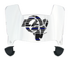Los Angeles Rams Limited Edition Mini Football Helmet Visor Shield w/ Clips - PICK VISOR & LOGO COLOR