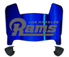 Los Angeles Rams Retro Throwback Mini Football Helmet Visor Shield w/ Clips - PICK VISOR & LOGO COLOR