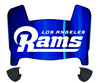 Los Angeles Rams Retro Throwback Mini Football Helmet Visor Shield w/ Clips - PICK VISOR & LOGO COLOR