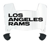 Los Angeles Rams Mini Football Helmet Visor Shield w/ Clips - PICK VISOR & LOGO COLOR