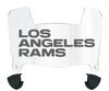Los Angeles Rams Mini Football Helmet Visor Shield w/ Clips - PICK VISOR & LOGO COLOR