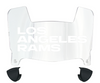 Los Angeles Rams Mini Football Helmet Visor Shield w/ Clips - PICK VISOR & LOGO COLOR