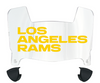 Los Angeles Rams Mini Football Helmet Visor Shield w/ Clips - PICK VISOR & LOGO COLOR