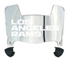 Los Angeles Rams Mini Football Helmet Visor Shield w/ Clips - PICK VISOR & LOGO COLOR