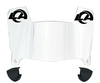 Los Angeles Rams Mini Football Helmet Visor Shield w/ Clips - PICK VISOR & LOGO COLOR