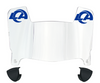 Los Angeles Rams Mini Football Helmet Visor Shield w/ Clips - PICK VISOR & LOGO COLOR