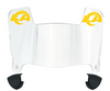 Los Angeles Rams Mini Football Helmet Visor Shield w/ Clips - PICK VISOR & LOGO COLOR