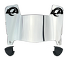 Los Angeles Rams Mini Football Helmet Visor Shield w/ Clips - PICK VISOR & LOGO COLOR