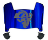 Los Angeles Rams Mini Football Helmet Visor Shield w/ Clips - PICK VISOR & LOGO COLOR