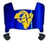 Los Angeles Rams Mini Football Helmet Visor Shield w/ Clips - PICK VISOR & LOGO COLOR