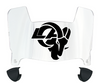 Los Angeles Rams Mini Football Helmet Visor Shield w/ Clips - PICK VISOR & LOGO COLOR