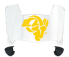 Los Angeles Rams Mini Football Helmet Visor Shield w/ Clips - PICK VISOR & LOGO COLOR