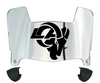 Los Angeles Rams Mini Football Helmet Visor Shield w/ Clips - PICK VISOR & LOGO COLOR