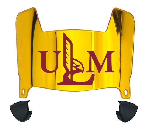 Louisiana Monroe Warhawks Mini Football Helmet Visor Shield w/ Clips - PICK VISOR & LOGO COLOR