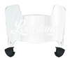 Louisiana Rajin Cajuns Mini Football Helmet Visor Shield w/ Clips - PICK VISOR & LOGO COLOR - SportsJewelryProShop