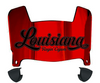 Louisiana Rajin Cajuns Mini Football Helmet Visor Shield w/ Clips - PICK VISOR & LOGO COLOR - SportsJewelryProShop