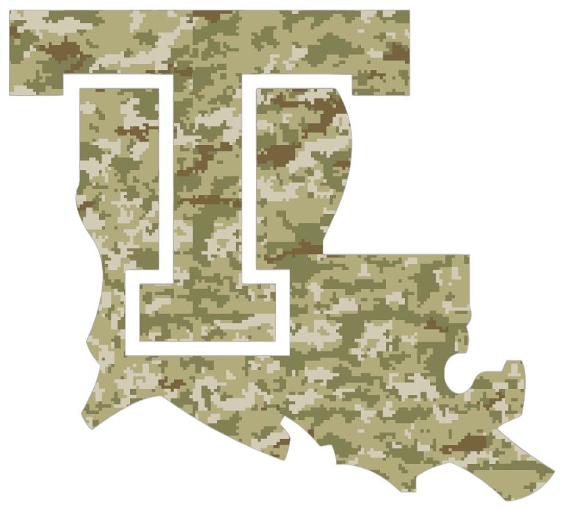 Louisiana Tech Bulldogs Team Logo Salute to Service Camouflage Camo Vinyl Decal PICK SIZE