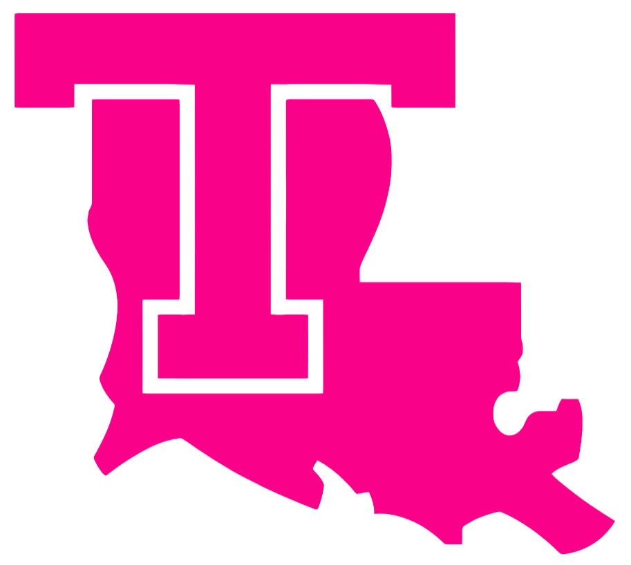 Louisiana Tech Bulldogs Hot Pink Team Logo Premium DieCut Vinyl Decal PICK SIZE