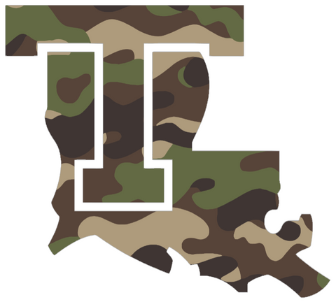 Louisiana Tech Bulldogs Woodland Camo Camouflage Team Logo Premium DieCut Vinyl Decal PICK SIZE