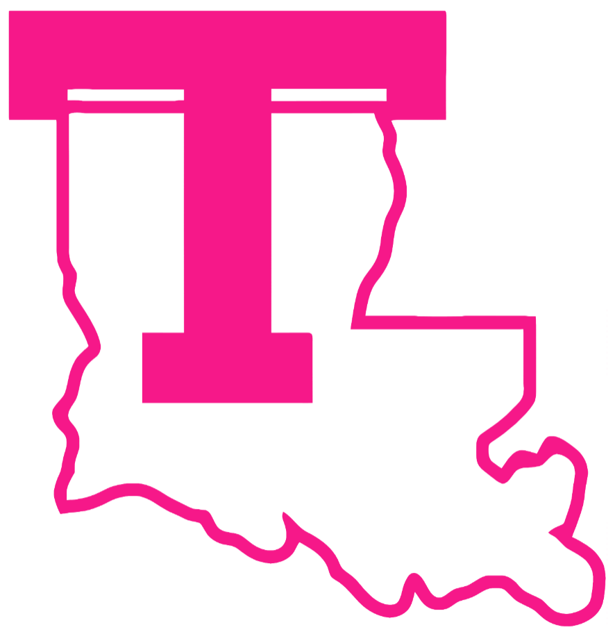 Louisiana Tech Bulldogs Hot Pink Retro Throwback Logo Premium DieCut Vinyl Decal PICK SIZE