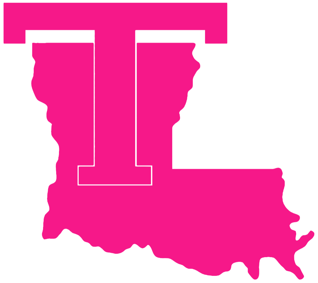 Louisiana Tech Bulldogs Hot Pink Retro Throwback Logo Premium DieCut Vinyl Decal PICK SIZE