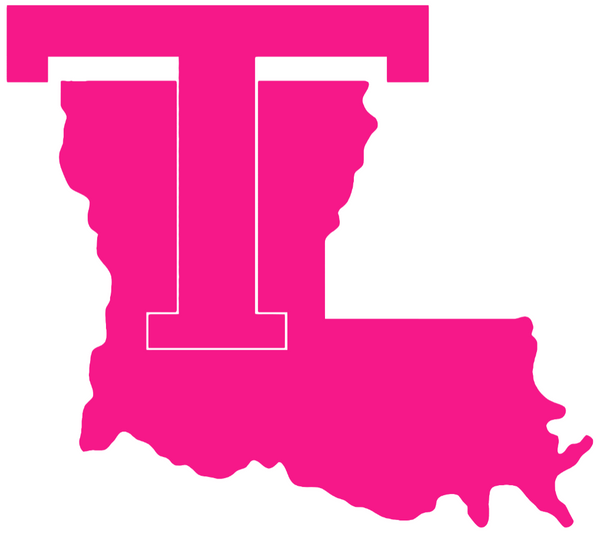 Louisiana Tech Bulldogs Hot Pink Retro Throwback Logo Premium DieCut Vinyl Decal PICK SIZE