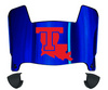Louisiana Tech Bulldogs Mini Football Helmet Visor Shield w/ Clips - PICK VISOR & LOGO COLOR