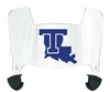 Louisiana Tech Bulldogs Mini Football Helmet Visor Shield w/ Clips - PICK VISOR & LOGO COLOR
