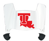 Louisiana Tech Bulldogs Mini Football Helmet Visor Shield w/ Clips - PICK VISOR & LOGO COLOR