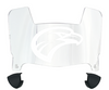 Louisiana Monroe Warhawks Mini Football Helmet Visor Shield w/ Clips - PICK VISOR & LOGO COLOR