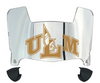 Louisiana Monroe Warhawks Mini Football Helmet Visor Shield w/ Clips - PICK VISOR & LOGO COLOR