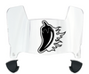 Louisiana Rajin Cajuns Mini Football Helmet Visor Shield w/ Clips - PICK VISOR & LOGO COLOR - SportsJewelryProShop