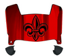 Louisiana Rajin Cajuns Mini Football Helmet Visor Shield w/ Clips - PICK VISOR & LOGO COLOR - SportsJewelryProShop
