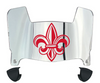 Louisiana Rajin Cajuns Mini Football Helmet Visor Shield w/ Clips - PICK VISOR & LOGO COLOR - SportsJewelryProShop