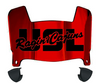 Louisiana Rajin Cajuns Mini Football Helmet Visor Shield w/ Clips - PICK VISOR & LOGO COLOR - SportsJewelryProShop